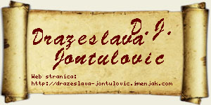 Dražeslava Jontulović vizit kartica